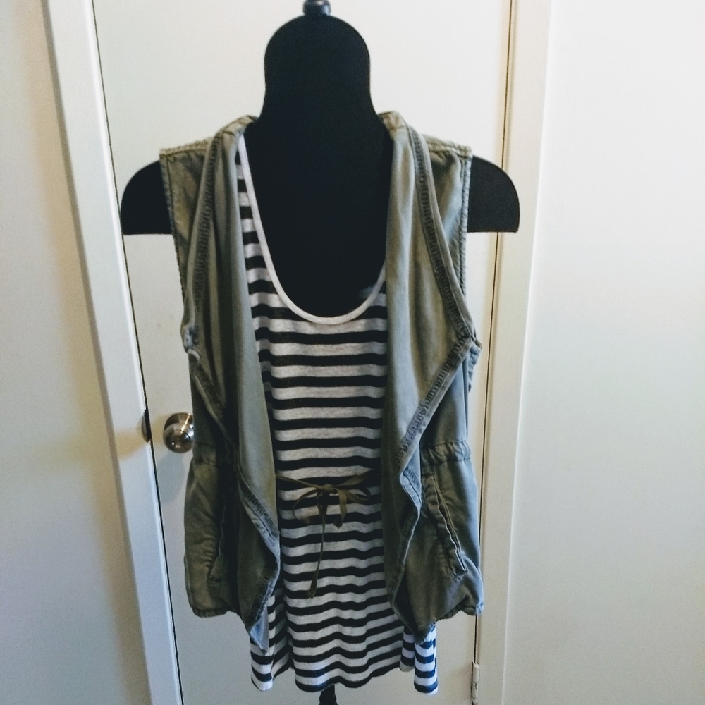 Max Jeans Khaki Vest